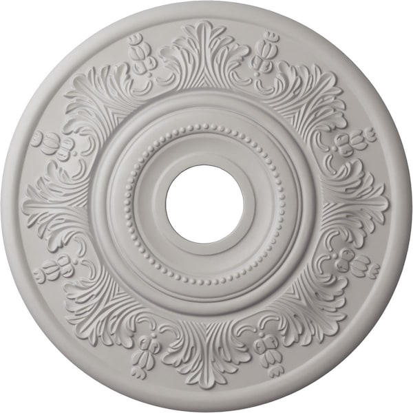 Ekena Millwork Vienna Ceiling Medallion (Fits Canopies up to 6 1/2"), 20"OD x 3 1/2"ID x 1 1/2"P, Ultra Pure White CM20VIUWF - main